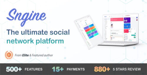 Sngine v4.2.1 – The Ultimate PHP Social Network Platform + Addon Nulled