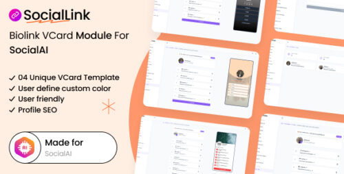 SocialLink v1.0 – Biolink VCard Module For SocialAI