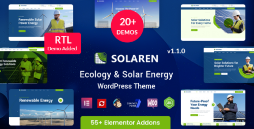 Solaren – Ecology Solar Energy WordPress Theme
