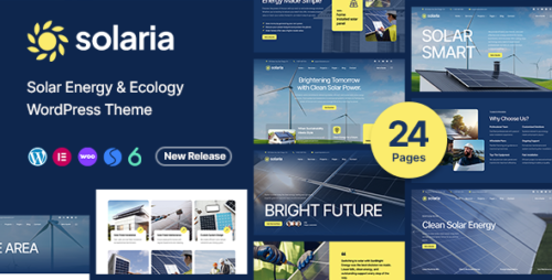 Solaria - Solar Energy Ecology WordPress Theme