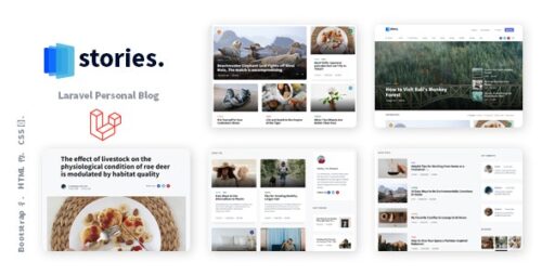 Stories v1.37.5 – Laravel Creative Multilingual Blog Script Nulled