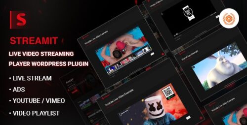 Streamit - Live video streaming player WordPress plugin 1.0.3