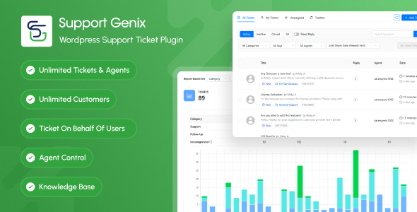 Support Genix – WordPress Support Ticket Plugin