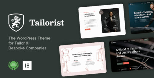 Tailorist - Tailoring Fashion WordPress Theme