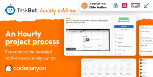 Taskbot addon - An Hourly Project Posting Extension 1.3