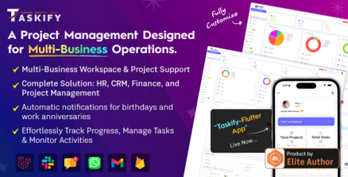 Taskify v2.0.1 – Project Management – Task Management & Productivity Tool