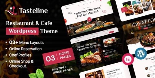 Tasteline - Restaurant Cafe WordPress Theme