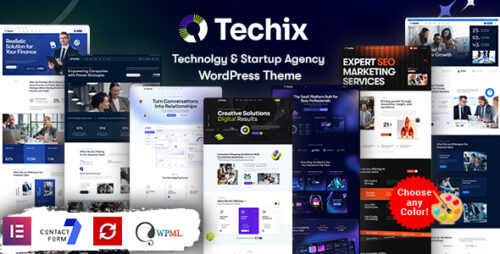 Techix - Technology Startup Agency WordPress Theme