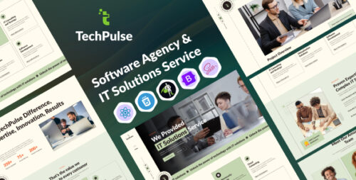 TechPulse - Software Agency IT Solutions Service React JS Template