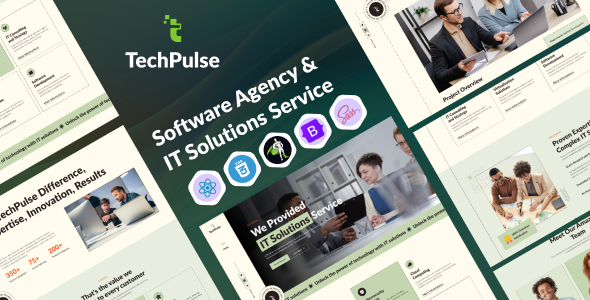 TechPulse - Software Agency IT Solutions Service React JS Template