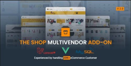 The Shop Multivendor Add-on v3.0 - Shop PWA eCommerce CMS Addon