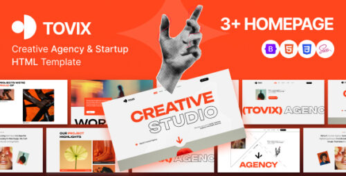 Tovix – Creative Agency HTML Template