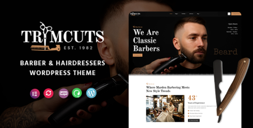 Trimcuts - Barber Hairdressers WordPress Theme