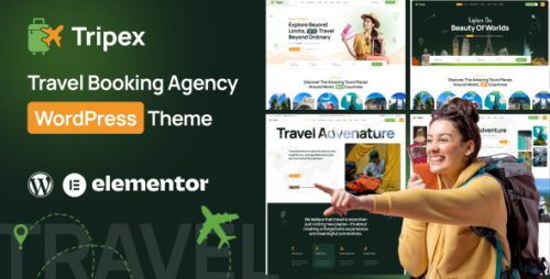 Tripex - Travel Tour Booking Elementor WordPress Theme