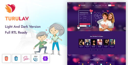 TuruLav – Dating Social Network Template