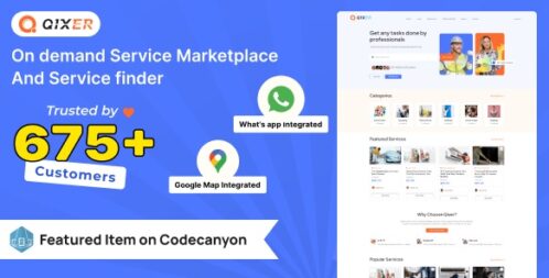 Universal Addon Bundle for Qixer v3.2.0 - Handyman Service Marketplace and Home Service Finder