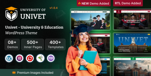 Univet – University Education WordPress Theme