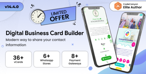 VCard SaaS v14.7.8 – Business Card Builder SaaS – Laravel VCard Saas – NFC Card