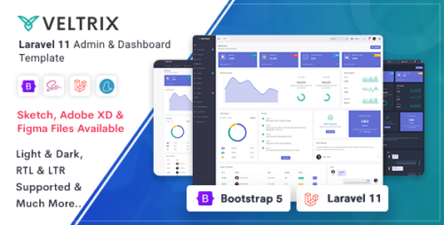 Veltrix - Laravel 11 Admin Dashboard Template