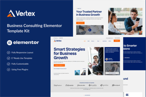 Vertex - Business Consulting Elementor Template Kit