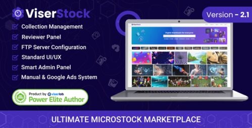 ViserStock v2.2 – Ultimate Microstock Marketplace Nulled
