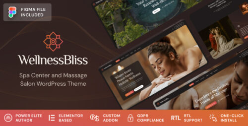 Wellness Bliss - Massage Salon Spa WordPress Theme