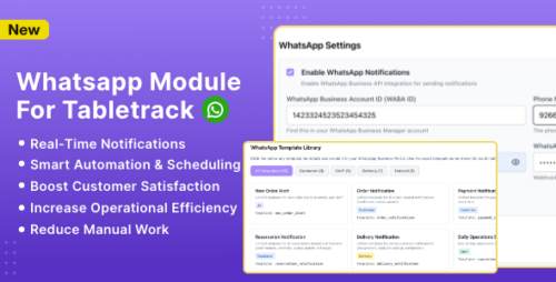 WhatsApp Module for TableTrack v1.0.11