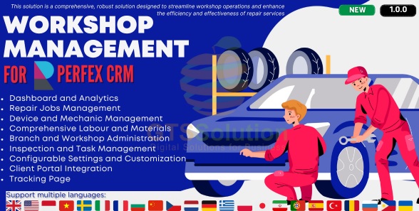 Workshop Management module for Perfex CRM v1.0.0