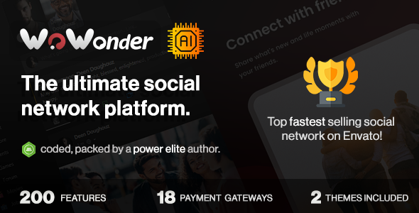 WoWonder v4.3.4 - The Ultimate PHP Social Network Platform Nulled