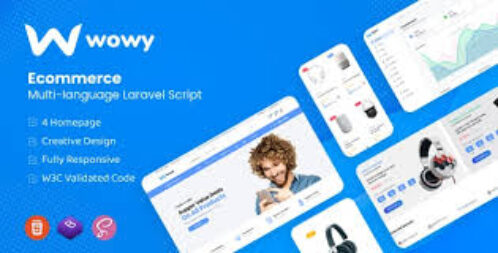 Wowy v1.30.9 – Multi-language Laravel eCommerce Script Nulled