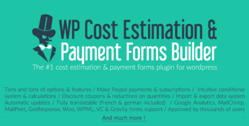 WP Cost Estimation Payment Forms Builder
