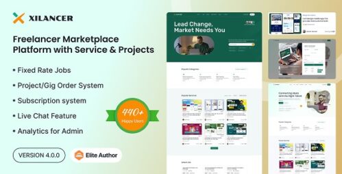 Xilancer v4.0.0 - Freelancer Marketplace Platform with Services & Projects Script Nulled