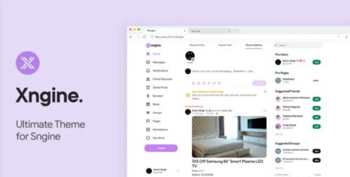 Xngine v1.4.1 – The Ultimate Sngine Theme Download