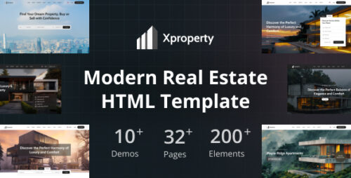 Xproperty - Modern Property Listing Real Estate HTML Template