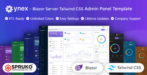 Ynex - Blazor Server Tailwind CSS Admin Dashboard Template - Nulled