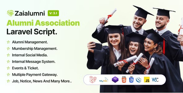 Zaialumni v4.2 – Alumni Association Laravel Script Nulled