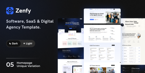 Zenfy - Software, SaaS Digital Agency Template