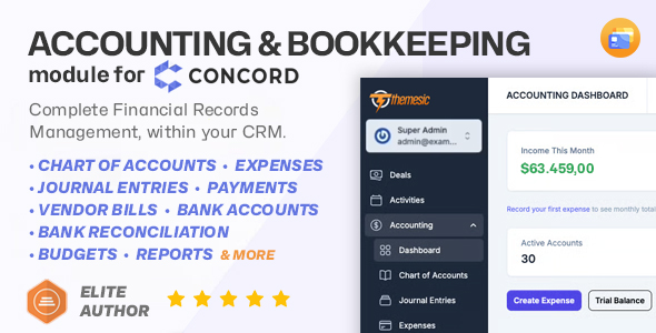 Accounting and Bookkeeping for Concord - Ledger, Expenses, Vendor Bills, Banking Financial Reports Accounting and Bookkeeping for Concord - Ledger, Expenses, Vendor Bills, Banking Financial Reports