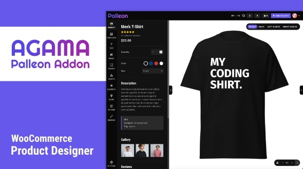 Agama - Product Designer For WooCommerce - Palleon Addon Agama - Product Designer For WooCommerce - Palleon Addon