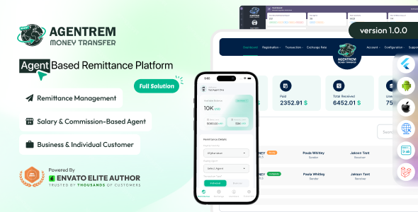 AgentRem - Agent Based Remittance Money Transfer Platform