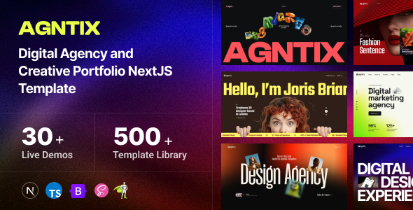 Agntix - Digital Agency Creative Portfolio NextJs Template Agntix - Digital Agency Creative Portfolio NextJs Template