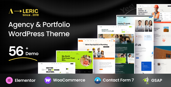 Aleric - Digital Agency and Portfolio WordPress Theme