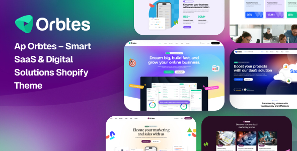 Ap Orbtes – Smart SaaS Digital Solutions Shopify Theme
