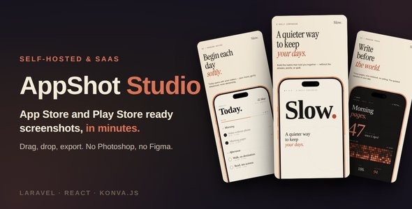 AppShot Studio — App Store Play Store Screenshot Generator (SaaS + Self-Hosted) AppShot Studio — App Store Play Store Screenshot Generator (SaaS + Self-Hosted)