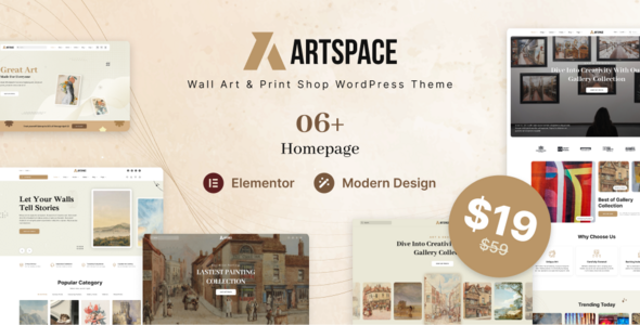 ArtSpace - Wall Art Print Shop WordPress theme