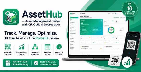 AssetHub - Laravel Asset Management System with QR Code Depreciation AssetHub - Laravel Asset Management System with QR Code Depreciation