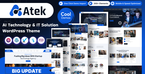 Atek – AI Technology IT Solution WordPress Theme