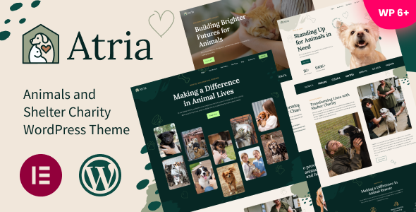 Atria - Animals Shelter Charity WordPress Theme