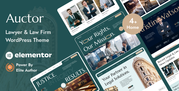 Auctor – Lawyer Attorney WordPress Theme