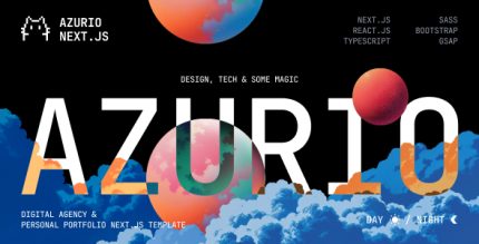 Azurio - Digital Agency Portfolio NextJs Template